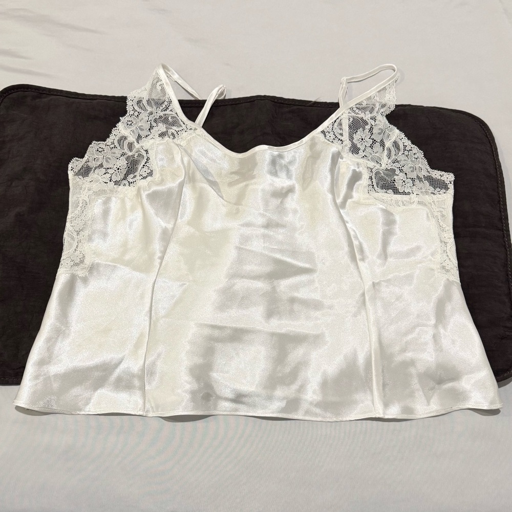 Vintage Victoria's Secret Ivory Satin Camisole